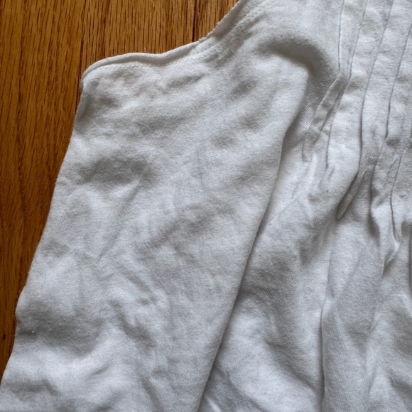 We the free free people white/off-white tank top with pleats and ruffles size s - Picture 3 of 6